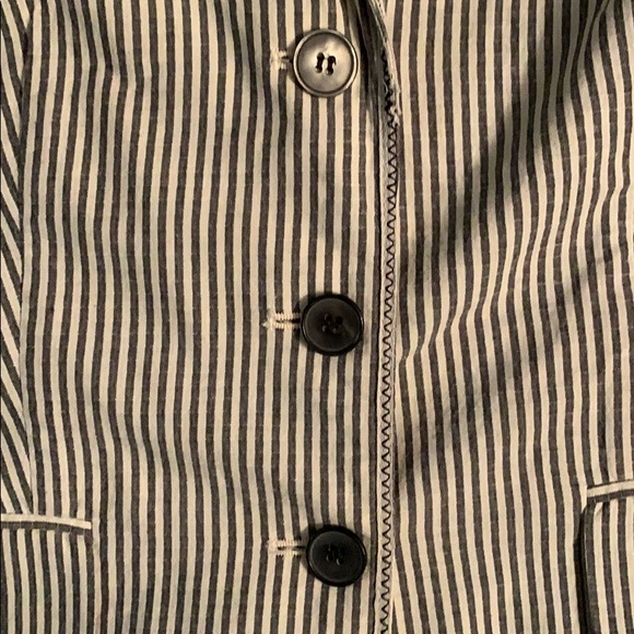 Covington Cotton Striped Unlined Blazer - Picture 3 of 7